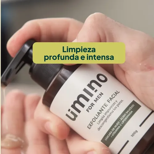 Exfoliante Limpieza Facial Hombres Piel Grasa Umino