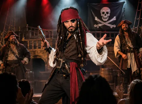 Peluca De Pirata Jack Sparrow Piratas Del Caribe