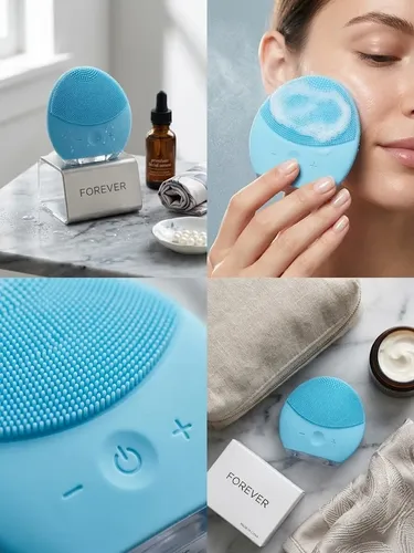 Cepillo Facial Limpiador Eléctrico Silicona Recargable Usb
