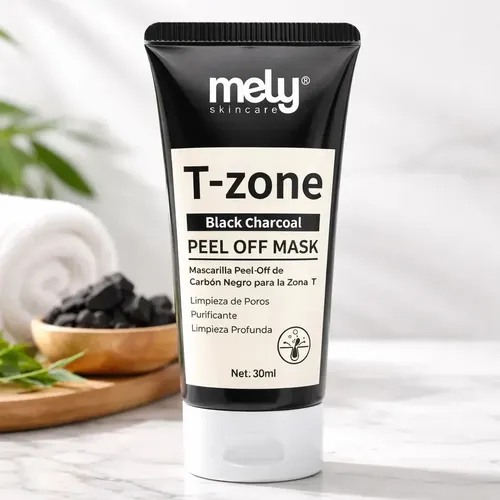 Mascarilla Facial Carbón Activado Mely Hidrata Limpia 30g Acneica