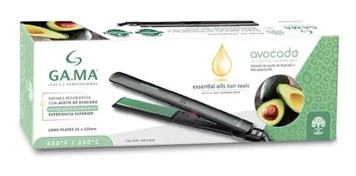 Planchita De Pelo Gama Elegance Avocado Active Essential Oil