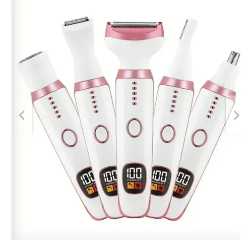 Depiladora Eléctrica 5 En 1 Portatil Usb Visor Cuerpo Cara