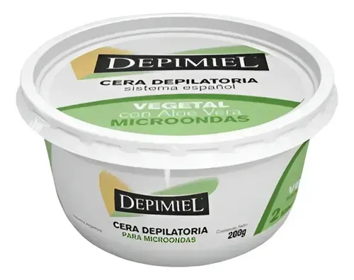 Cera Depilatoria Para Microondas Vegetal X 200 G Depimiel