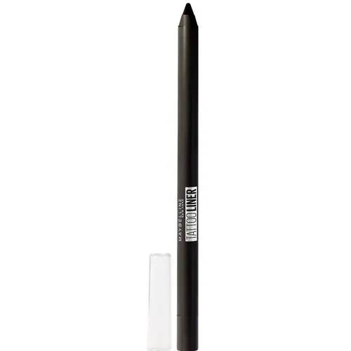 Lápiz De Ojos Tattoo Liner Negro Waterproof Maybelline Efecto Mate