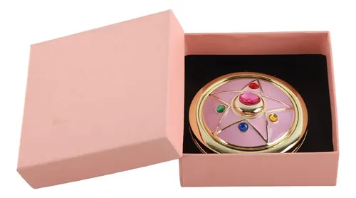 Espejo De Maquillaje Anime, Caja De Metal Con Patrón De