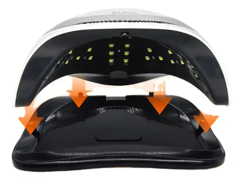 Cabina Uñas Led Profesional 168w Sun Y7 Apoya Celular Sensor Color Blanco