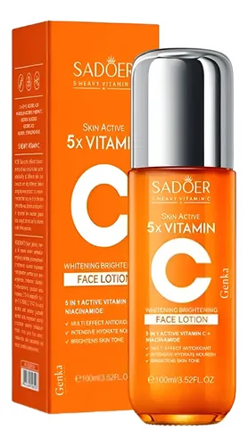 Loción Facial Reparadora Quintuple Vitamina C 100ml Sadoer Todo Tipo De Piel Día/noche
