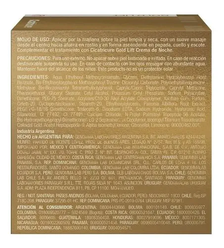 Cicatricure Gold Lift Crema De Dia Fps30 Antiarrugas 50g