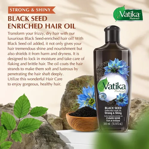 Aceite Capilar Vatika Naturals Dabur Enriquecido Con Semilla