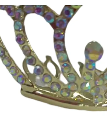 Mini Corona Tiara De Diamantes De Imitación Oro Rosa