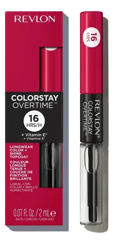 Labial Revlon Colorstay Overtime Tono 480 Unending Red Cream