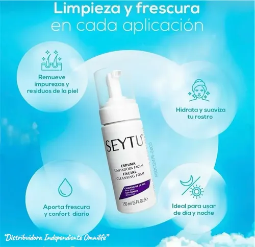 Espuma De Limpieza Profunda Seytú Omnilife Aloe Vera Acné