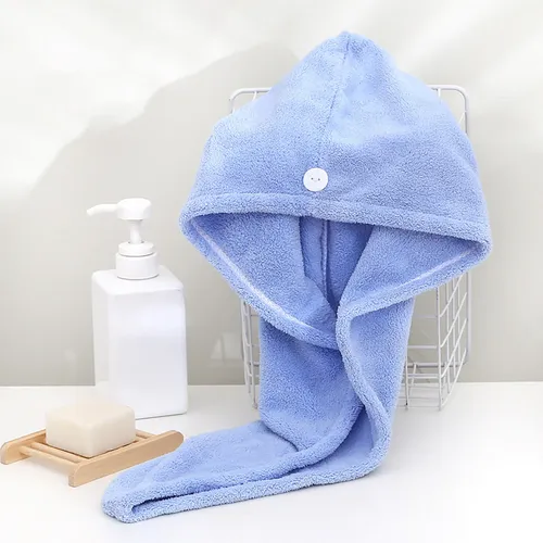 Gorro De Baño En Forma De S, Terciopelo Coral, Que Engrosa P