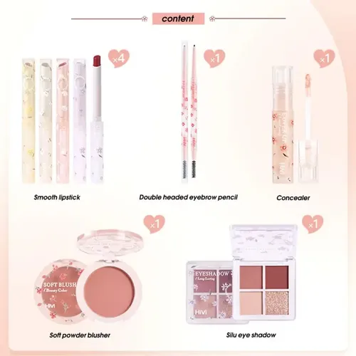 Kit De Maquillaje Completo De 8 Piezas Para Mujer, Set De Ma