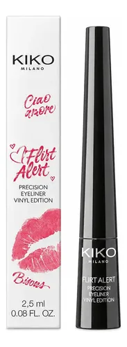 Kiko Delineador Líquido Flirt Alert Eyeliner Vinyl Black 03