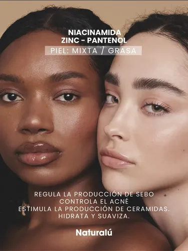 Crema Facial De Niacinamida 10%, Zinc Y Hialurónico Grasa Día/noche