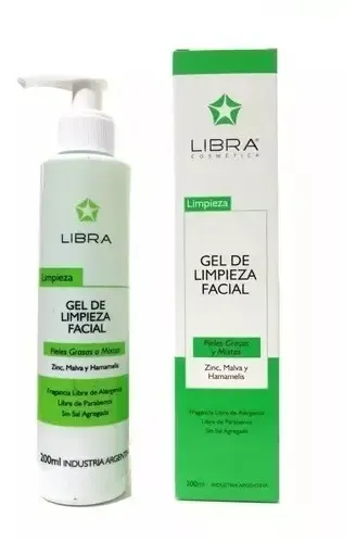 Gel Limpieza Facial Piel Mixta Zinc Hamamelis X 200 Ml Libra