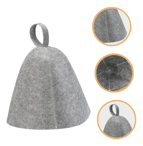 Gorro De Sauna De Fieltro Para Baño, Reutilizable Y Cómodo