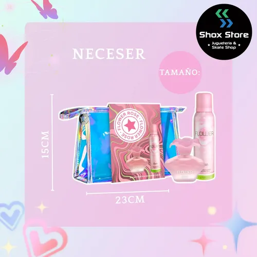 Set Ciel Flower Perfume Desodorante Bolso Mujer Original