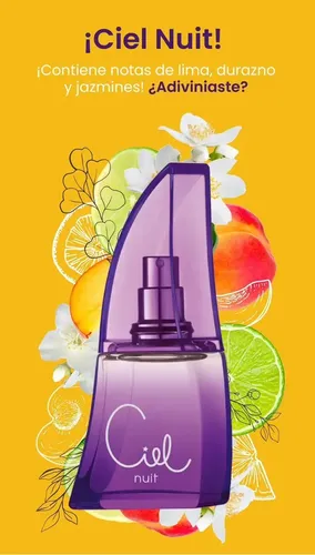 Perfume Ciel Nuit Eau de Parfum Floral Frutal Mujer 80ml Con