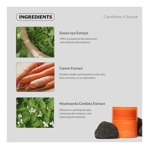 Sunduk Bálsamo Limpiador Jeju Carrabiome 50 G