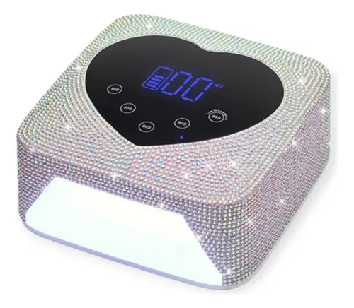 Cabina De Cristales Uv/led Inalambrica Para Manicura 30 Led