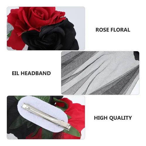 Diadema Creativa Para Halloween Con Velo De Cosplay Con Form