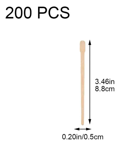 For Paquete De 200 Palitos De Cera De Madera //ssl