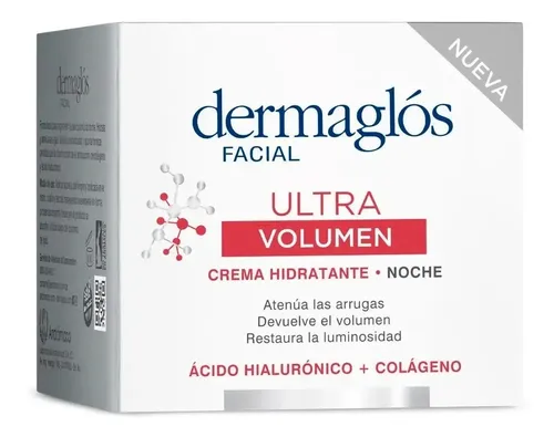 Dermaglós Crema Facial Hidratante De Noche Ultra Volumen 50g