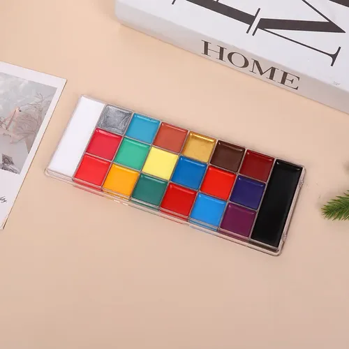 A Paleta De Maquillaje Facial 20 Colores Con Aceite -x