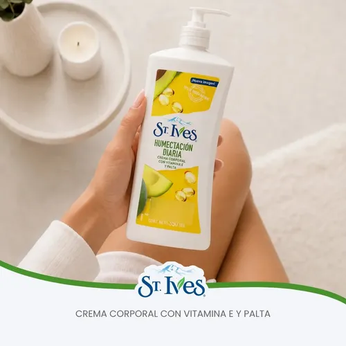Crema Corporal St. Ives Humectación Diaria 350ml Dosificador