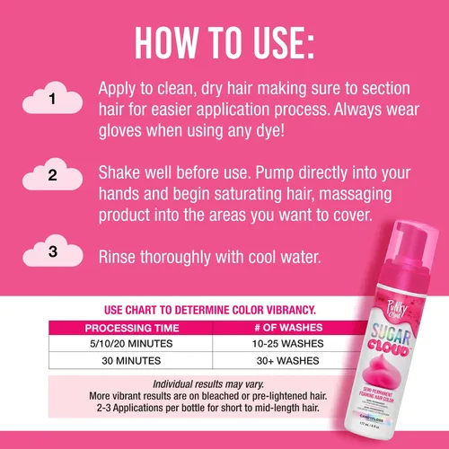 Tinte Para El Cabello Punky Sugar Cloud Candyfloss 177 Ml