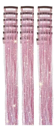 Kit De Oropel Con Clip Para Extensiones De Cabello Para Niña