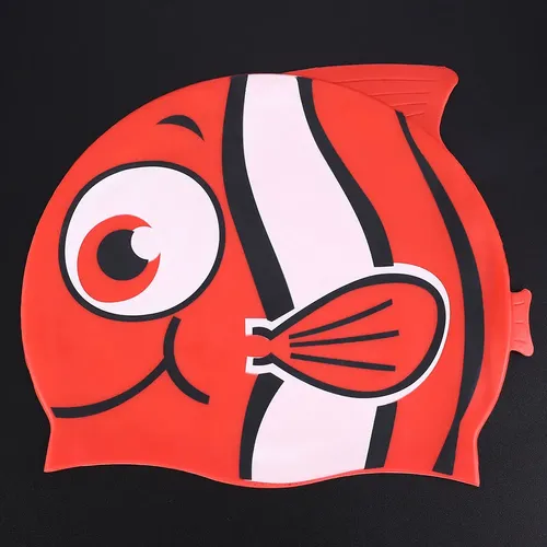 * Gorra De Silicona Elástica Para Niños, Traje De Baño *.*