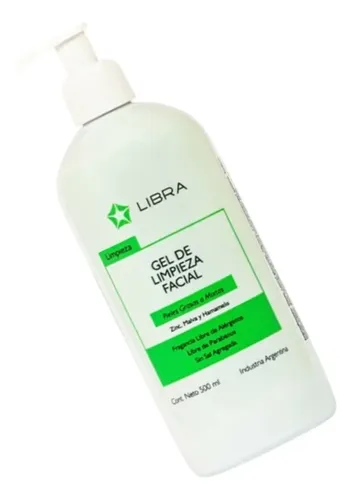 Gel Limpieza Facial Libra Cosmética 500g Piel Mixta Día Noche