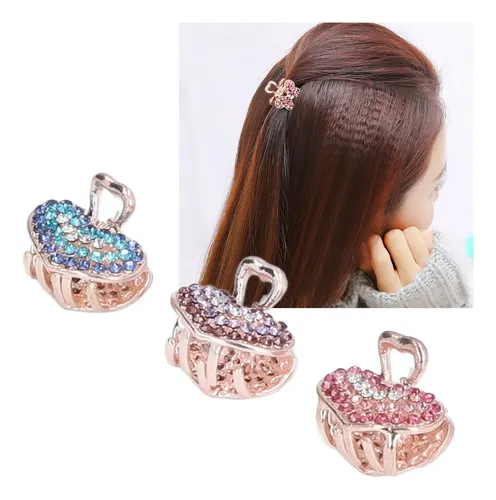 3 Horquillas Para El Pelo De Tres Colores, Diseño Elegante,