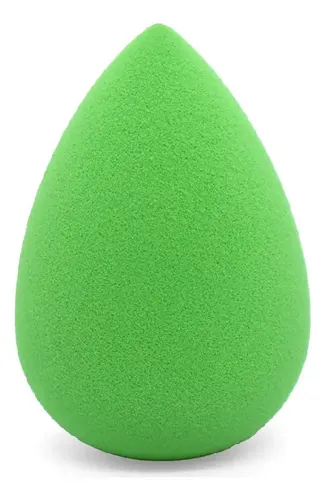 Esponja Gota Blender Sin Latex 3D Jessamy Verde Mediana Maquillaje