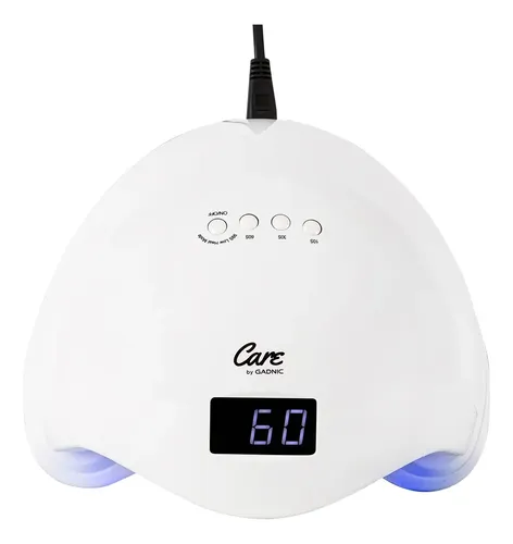 Lampara Care By Gadnic Uv 24 LEDs 48w Base Imantada Pies Manos Sensor Automático Pantalla LCD
