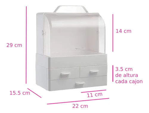Caja Organizadora De Maquillaje Almacenamiento De Cosmeticos