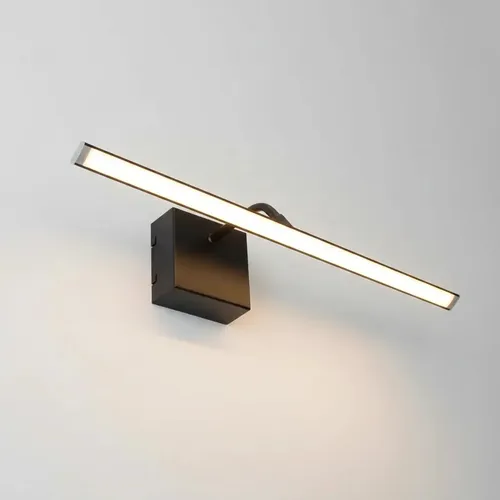 Aplique Pared Cuadros Movil Led 60 Cm Baño Espejos Luz Calida Direccionable Negro Gioluce