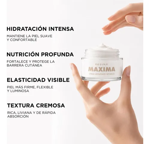 Crema Facial Hidratante Regina Maxima Acido Hialuronico 30ml