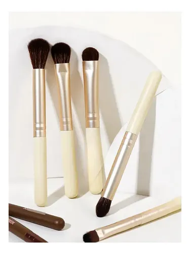 Set De 6 Minibrochas De Maquillaje Para Ojos, Cerdas Sintéti