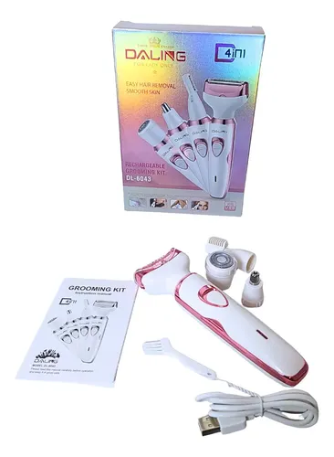 Depiladora Afeitadora Mujer 4 En 1 Facial Corporal Sin Dolor