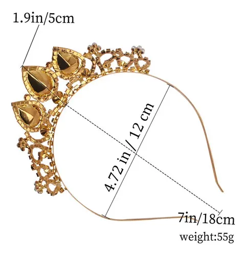 Accesorios Para Mujer Corona De Princesa Con Cristales For