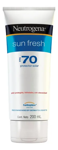 Protector solar Neutrogena Sun Fresh Protetor Solar Sun Fresh 70FPS en crema 200mL
