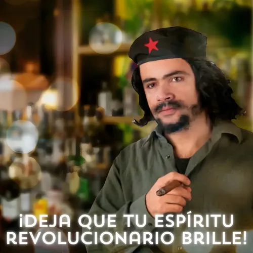 Peluca Che Guevara Con Boina Negro Manzana Cotillón Disfraz Adultos