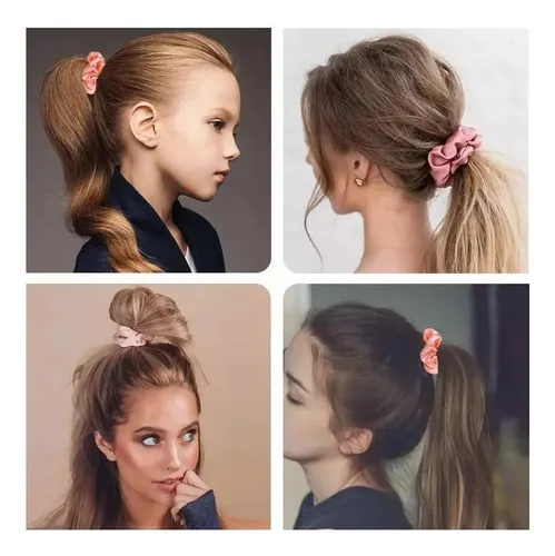 Cinta Elástica For El Pelo De Satén, 30 Colores ##