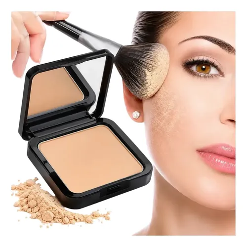 Polvo Compacto Para Rostro Y Cuello Mate Y Cubre Poros Makeu