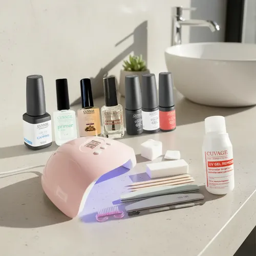 Kit Completo Kapping Nivelador Uñas Gel Uv Led Con Cabina C