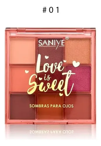 Paleta Sombras Maquillaje Ojos 9colores Love Is Sweet Saniye